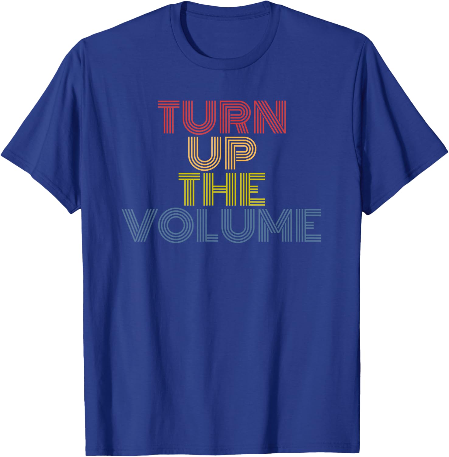 Turn Up The Volume retro vintage T-Shirt - T-Shirt | Royal
