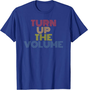 Turn Up The Volume retro vintage T-Shirt - T-Shirt | Royal
