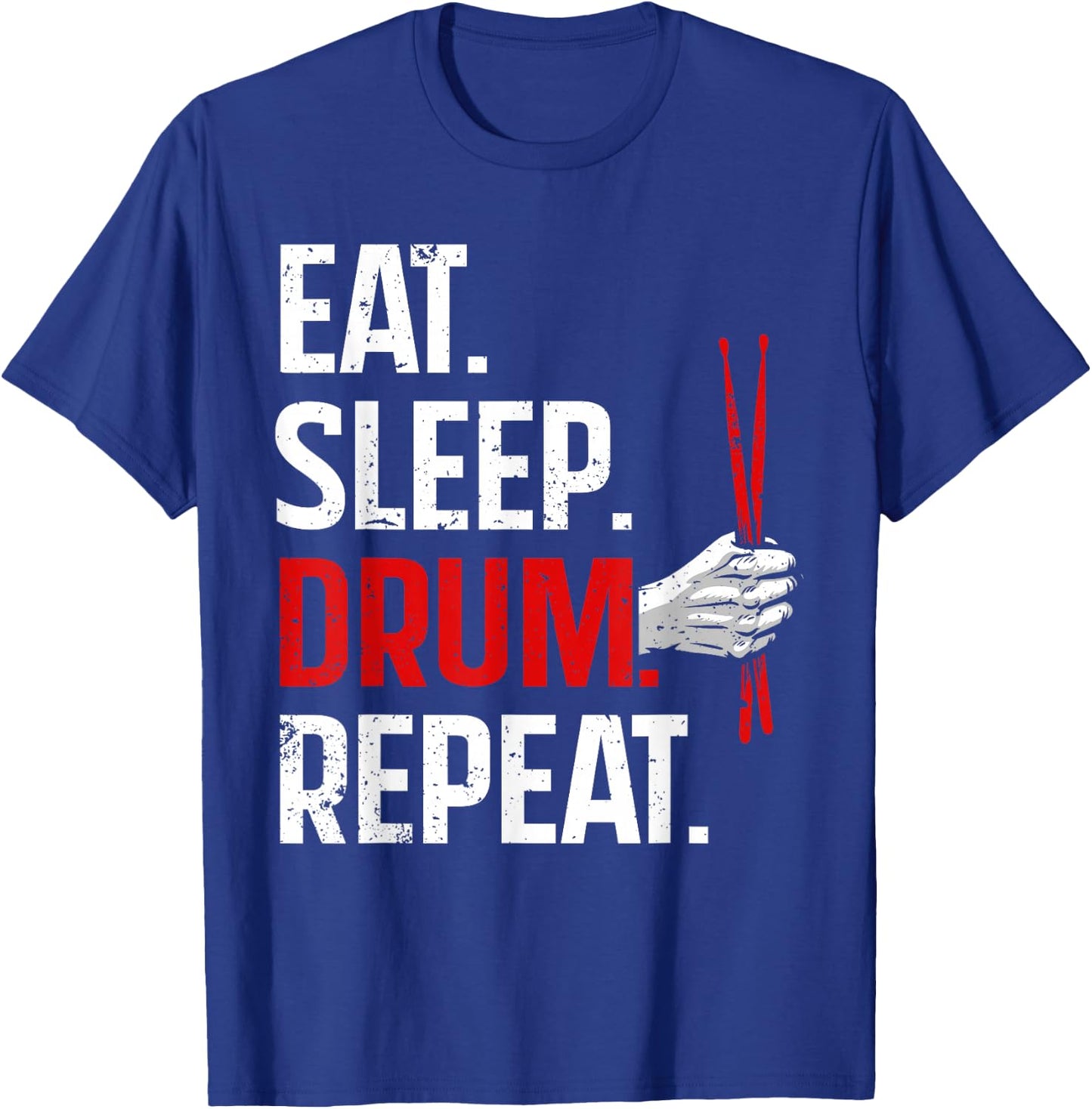 Funny Drumming Design Women Drummer Drumming Drum T-Shirt - T-Shirt | Royal