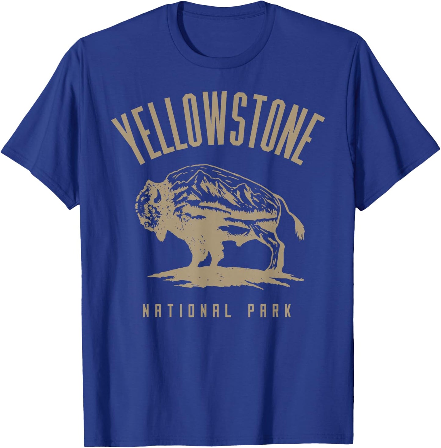 Retro Yellowstone National Park US Vintage Yellowstone T-Shirt - T-Shirt | Royal