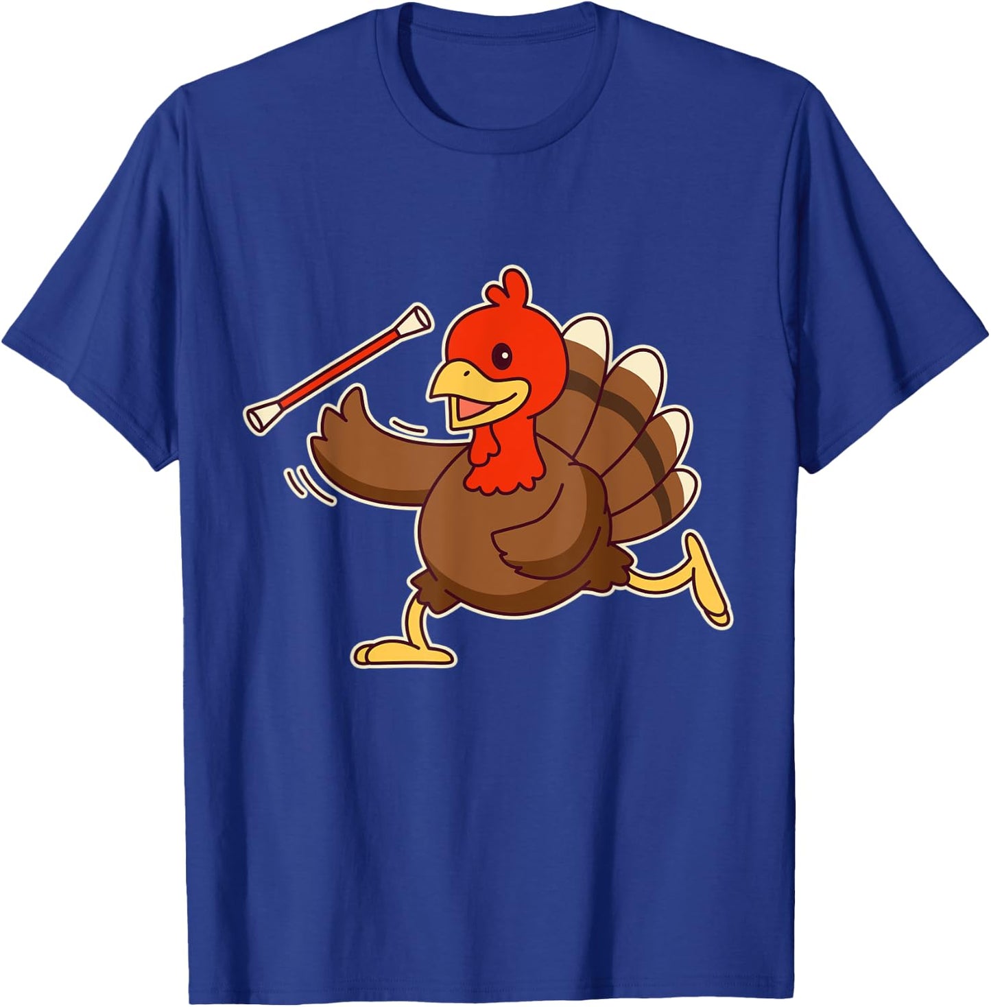 Funny Acrobatic Turkey Baton Twirling - Twirler T-Shirt - T-Shirt | Royal