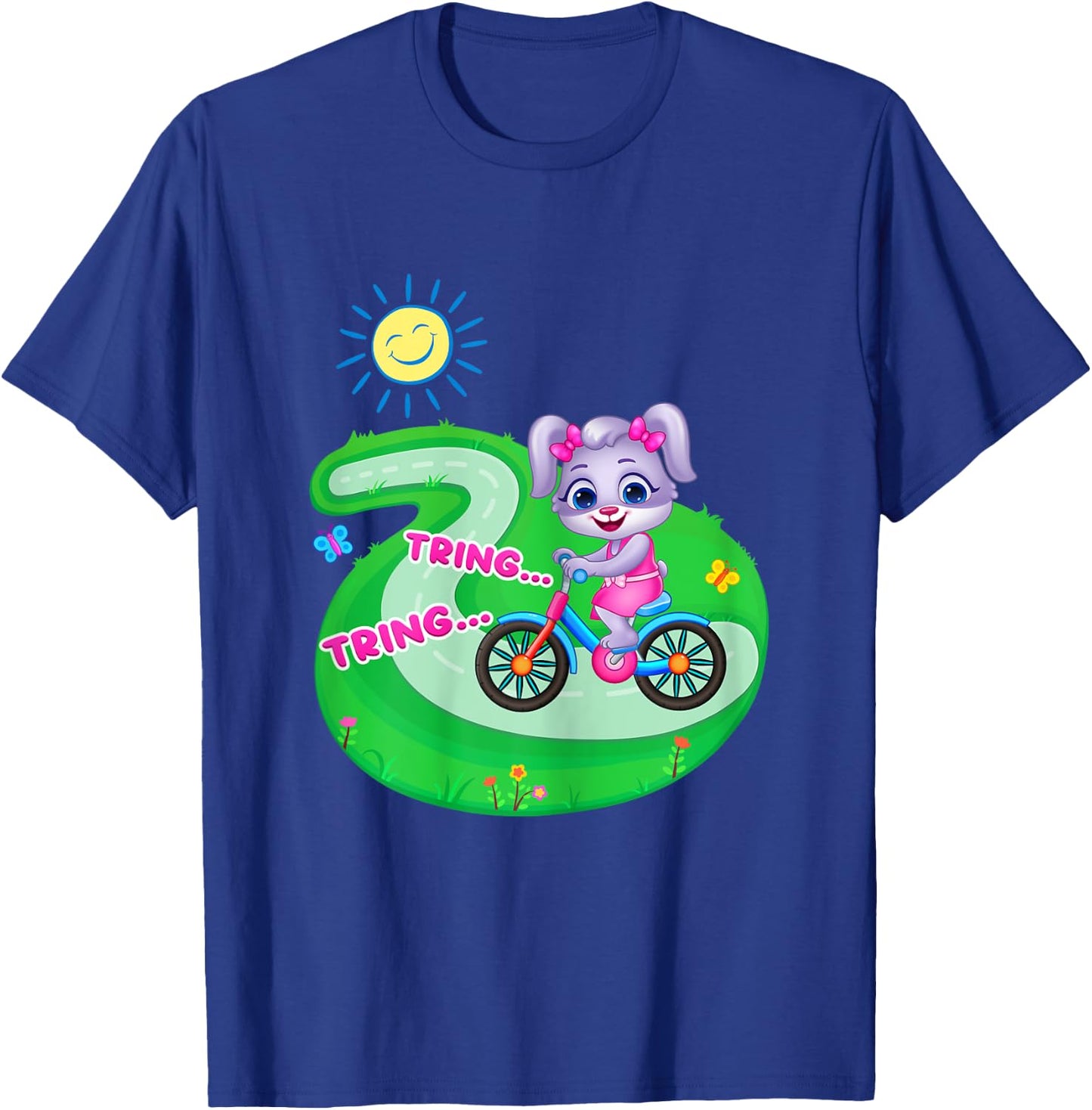 Ruby's Cycle Adventure | Official Lucas & Friends Graphic T-Shirt - T-Shirt | Royal