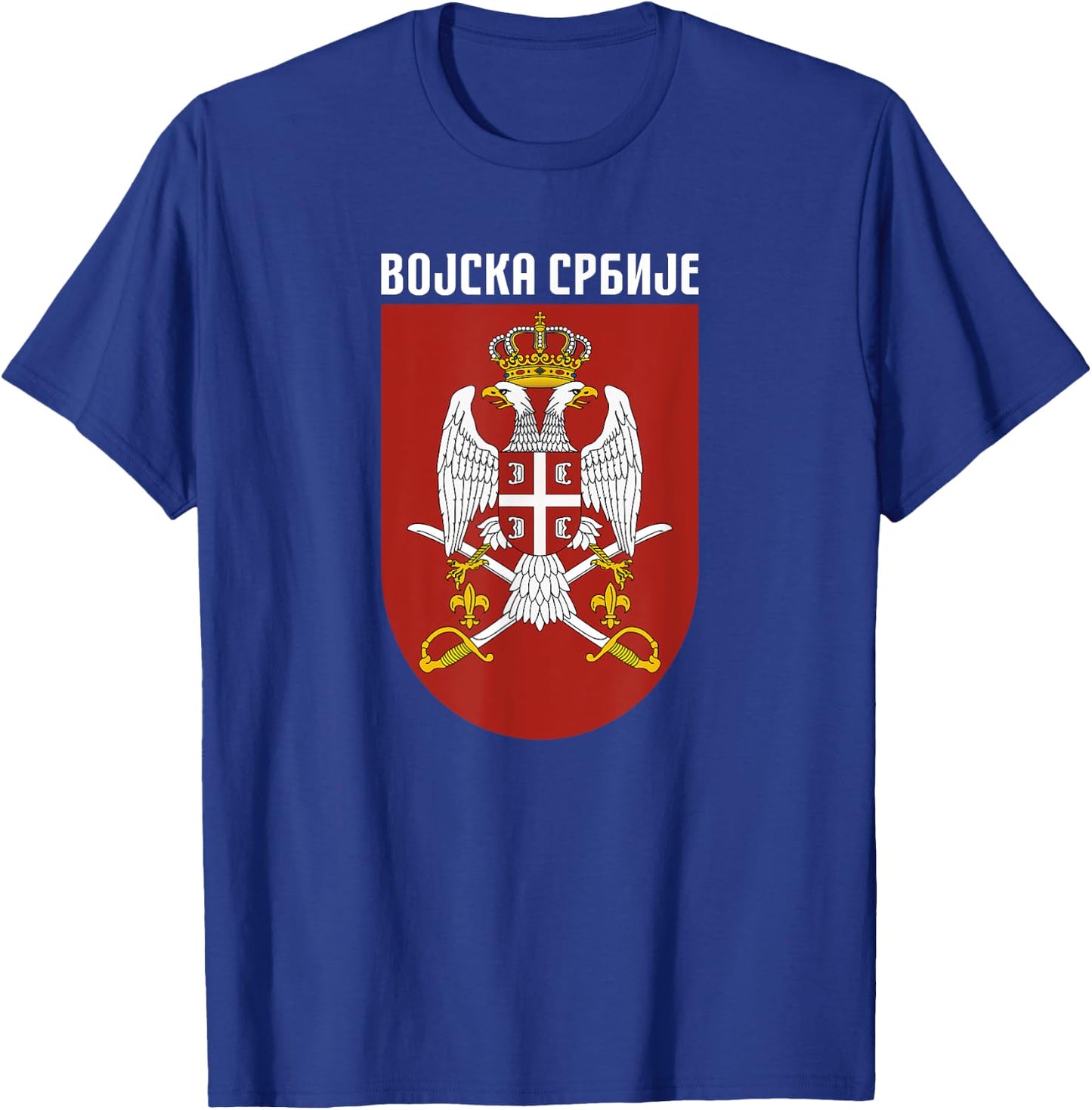 Serbian Army Serbia Flag Armed Forces Military Balkan Srbija T-Shirt - T-Shirt | Royal