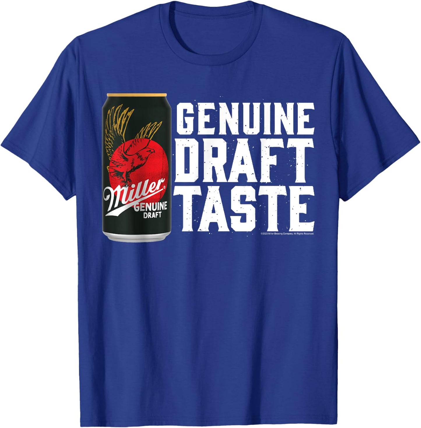 Miller Genuine Draft - Genuine Draft Taste T-Shirt - T-Shirt | Royal