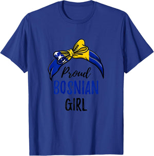 Proud Bosnian Girl T-Shirt - T-Shirt | Royal