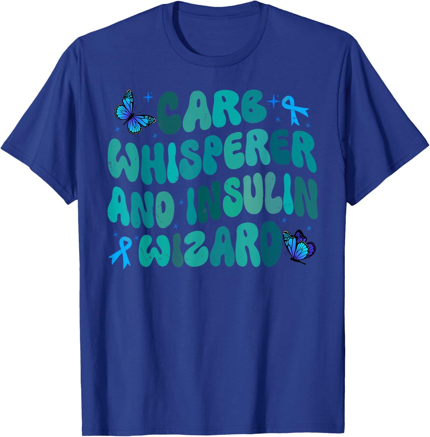 Carb Whisperer And Insulin Wizard T-Shirt - T-Shirt | Royal