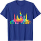 New York City Skyline NYC Tie Dye Liberty I Love New York T-Shirt - T-Shirt | Royal