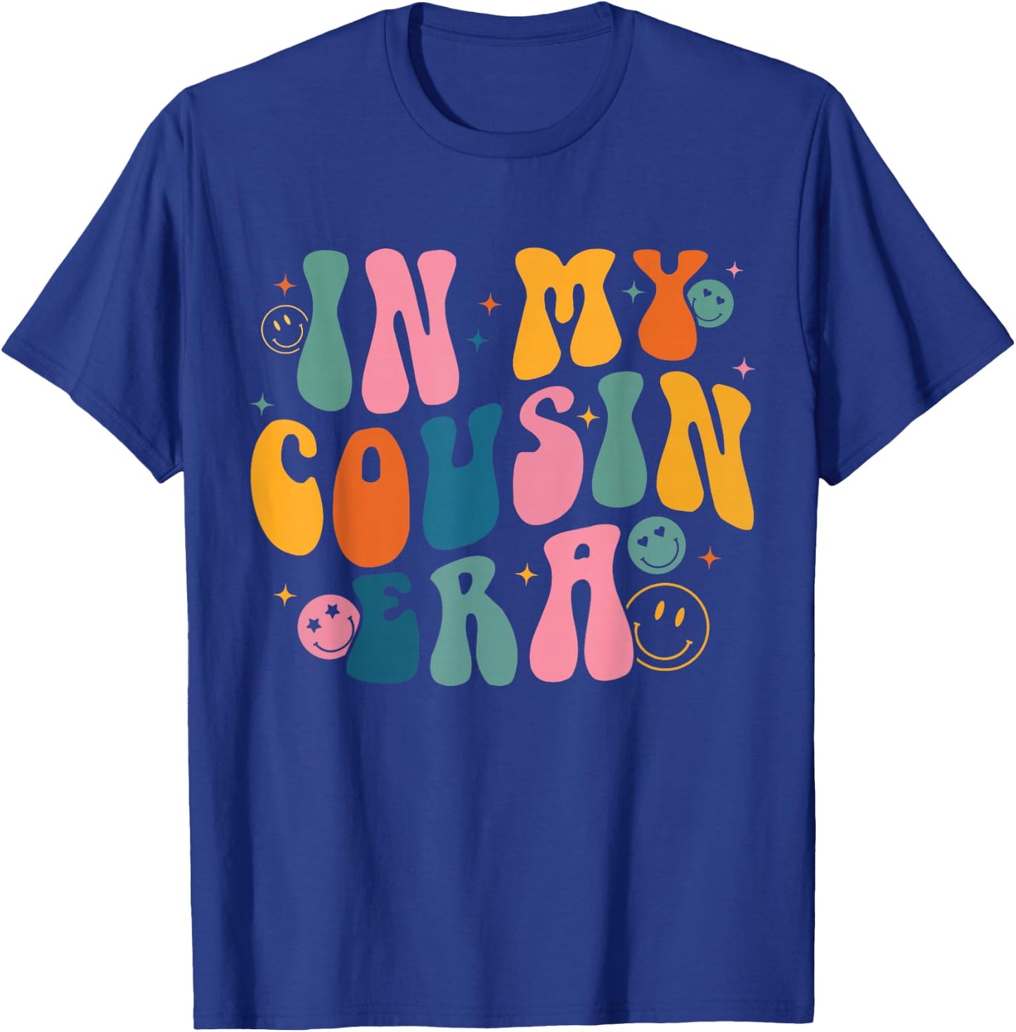 Retro Groovy In My Cousin Era, Funny Cool Cousin Toddler Kid T-Shirt - T-Shirt | Royal