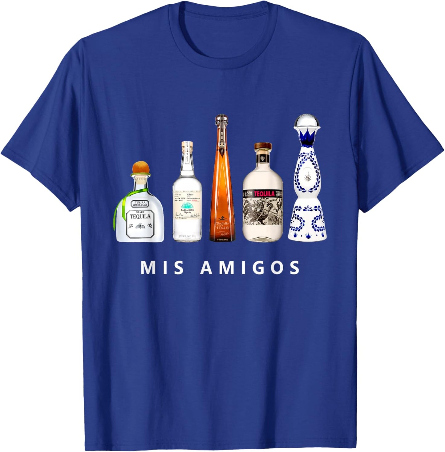 Mis Amigos Tequila Funny Cinco De Mayo Mexican Party T-Shirt - T-Shirt | Royal
