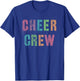 Vintage CHEER CREW Cheerleading Team Cheerleader Girls Loud T-Shirt - T-Shirt | Royal