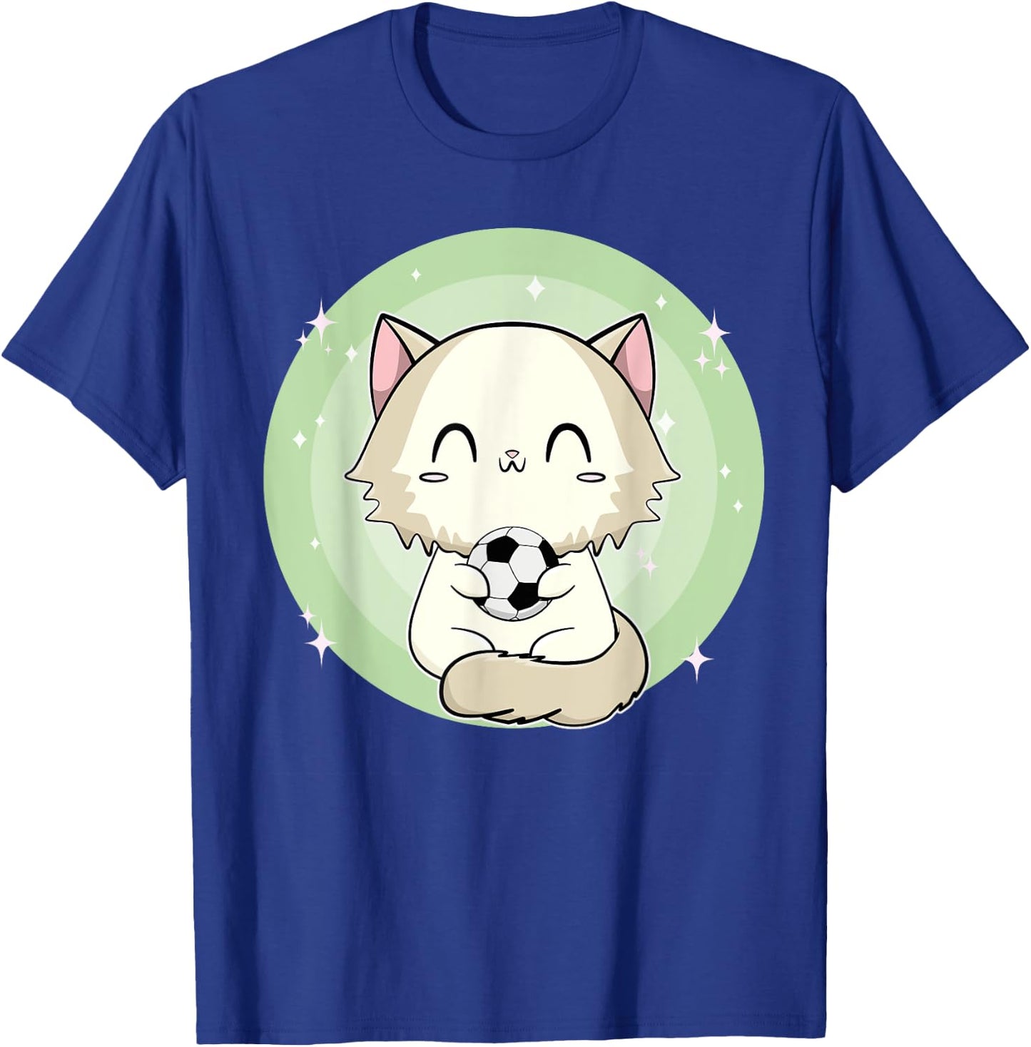 Ragdoll Cat With Soccer Men Women Kids T-Shirt - T-Shirt | Royal