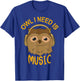 Owl I Need Is Music Wilderness Musician Forest T-Shirt - T-Shirt | Royal