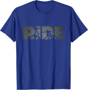 Road Biking Bicycle Cycling T-Shirt - T-Shirt | Royal