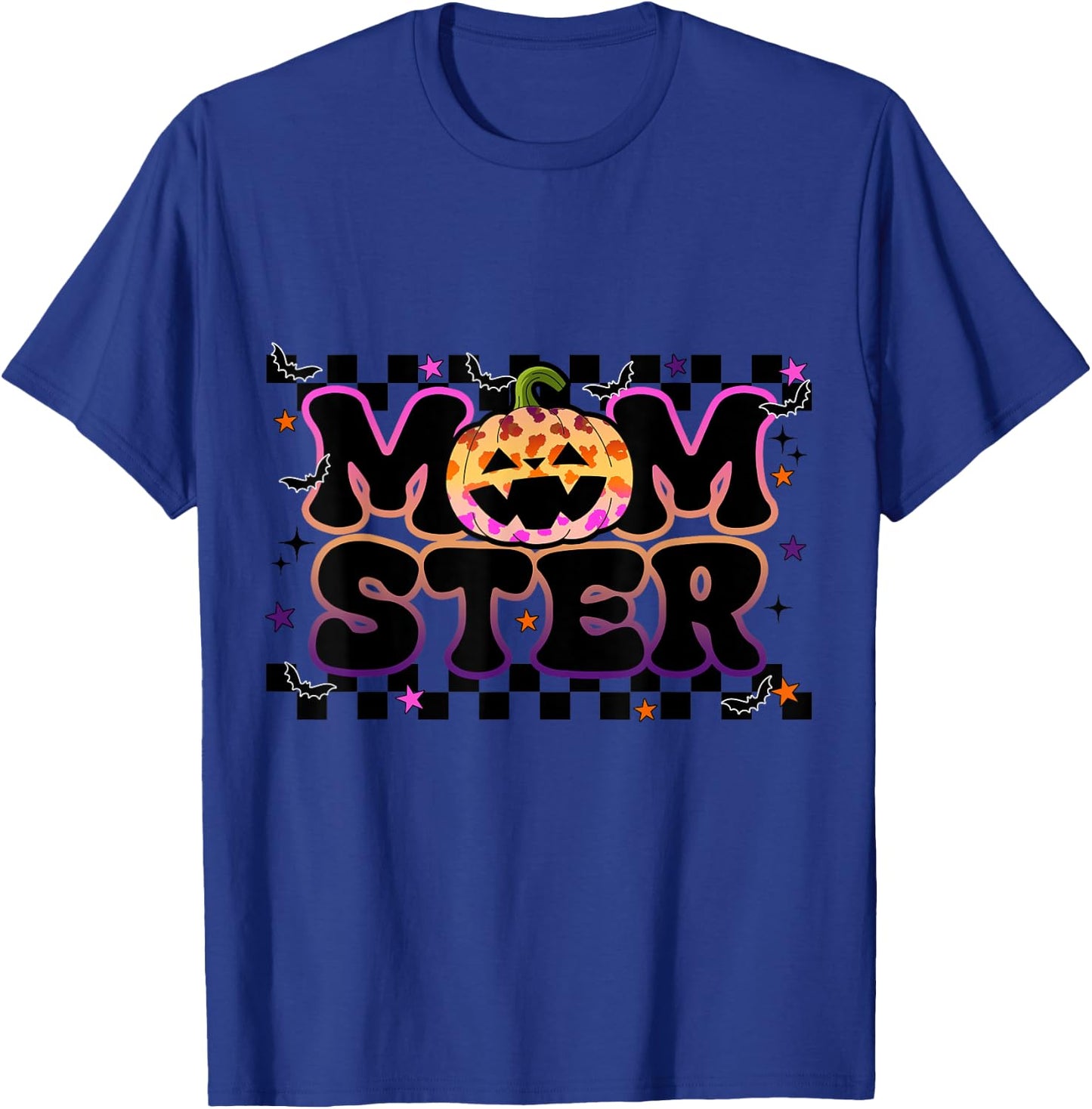 Funny Momster Shirt Halloween Pumpkin Mom Ster T-Shirt - T-Shirt | Royal