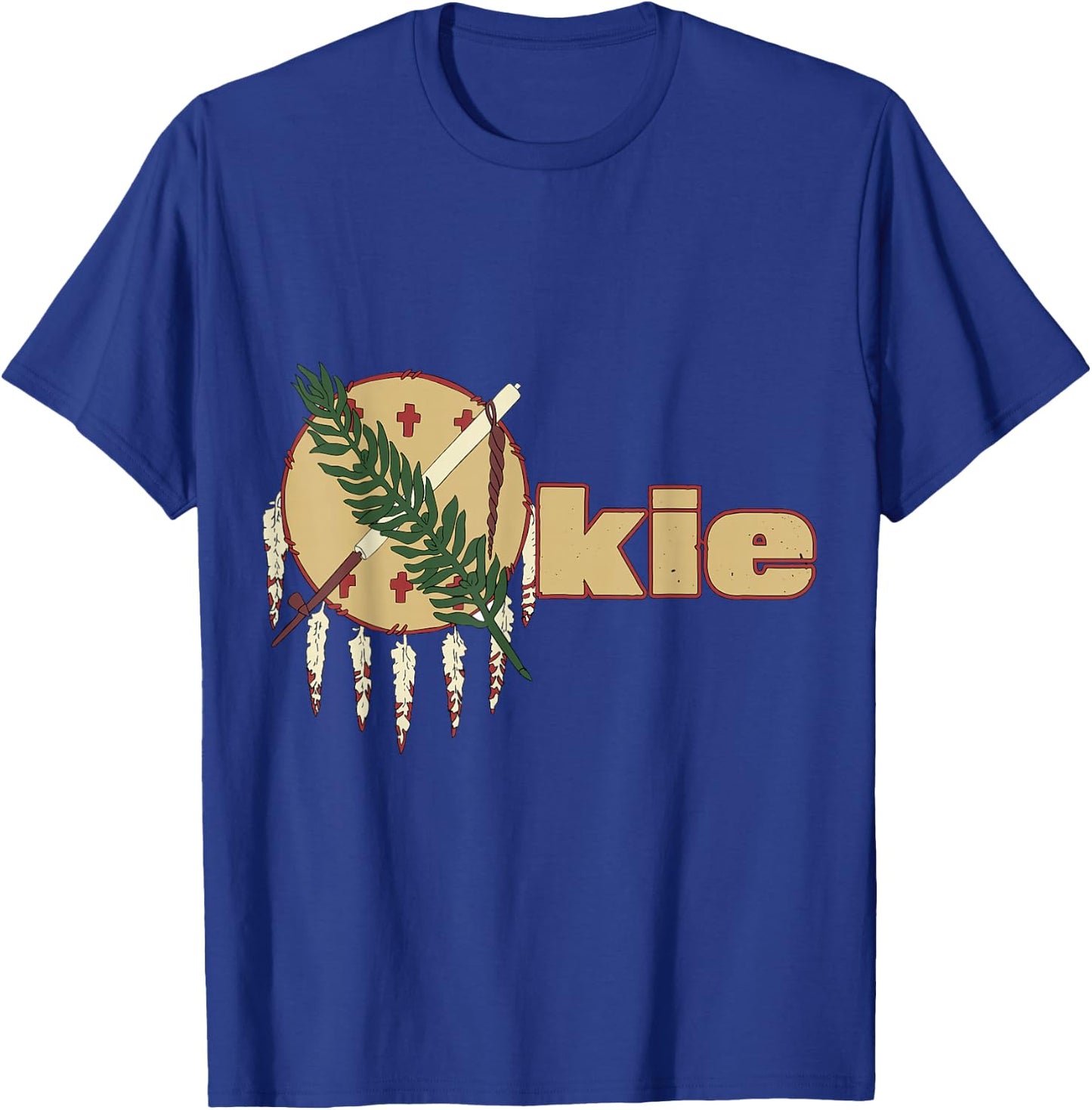 State Flag of Oklahoma Graphic - Okie T-Shirt - T-Shirt | Royal