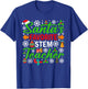 Santa's Favorite STEM Teacher Shirt Funny Christmas Xmas Men Women T-Shirt - T-Shirt | Royal