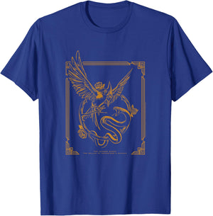 The Ballad of Songbirds and Snakes Framed Gold Keyart T-Shirt - T-Shirt | Royal
