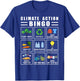 Climate Action Bingo Earth Day Climate Change T-Shirt - T-Shirt | Royal