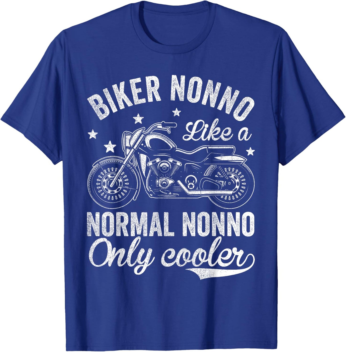 Vintage Motorcycle Shirts , Bike Riders Biker Nonno T-Shirt - T-Shirt | Royal