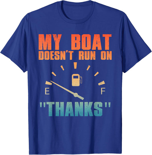 Funny Boat Art Women Boating Watercraft Boat Lovers T-Shirt - T-Shirt | Royal