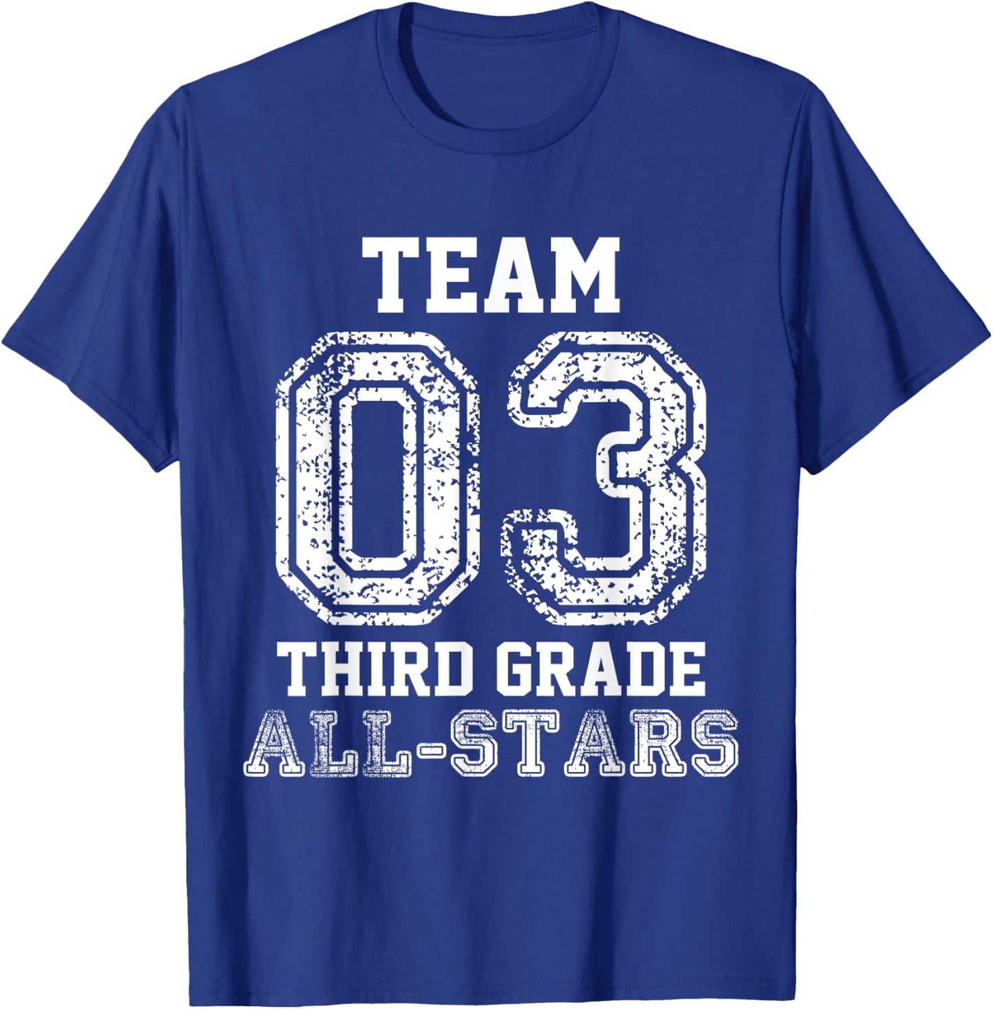 School Team 3rd Grade All-Stars Sports Jersey T-Shirt - T-Shirt | Royal