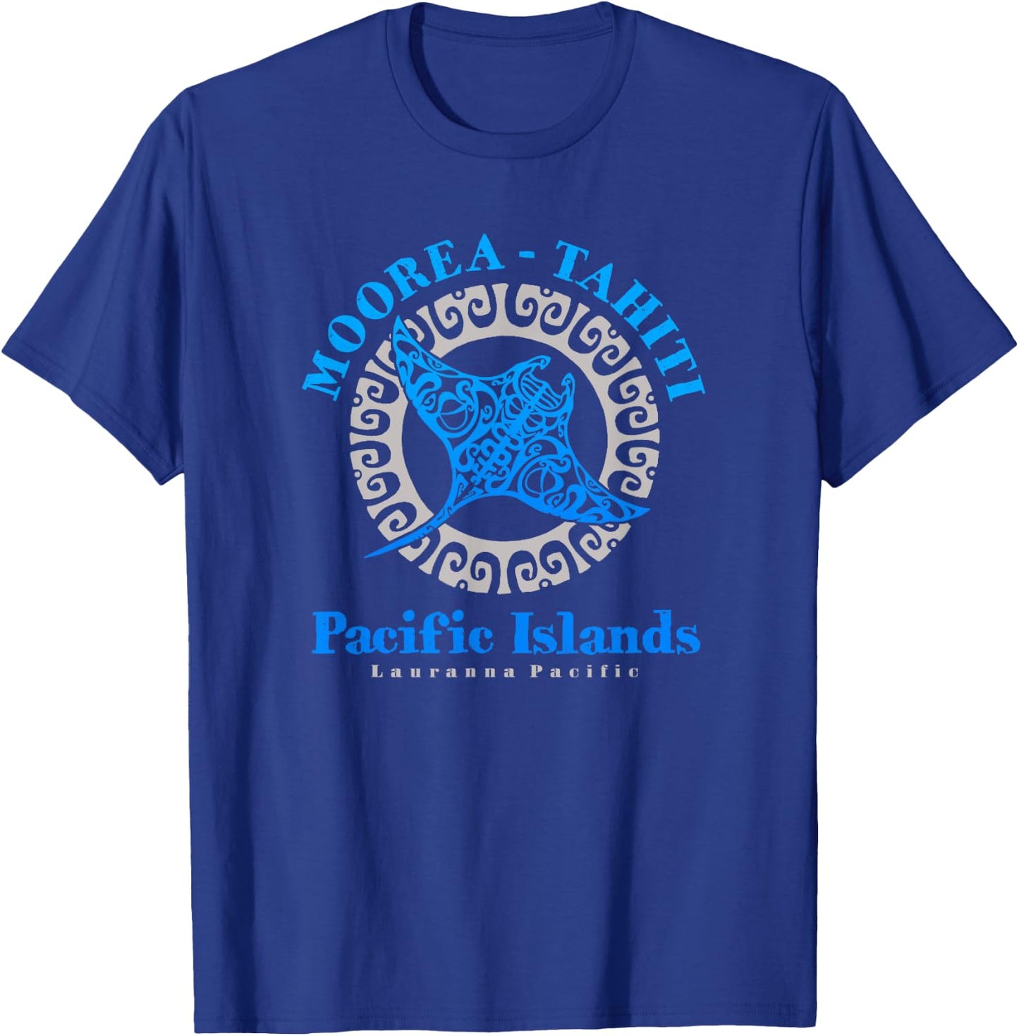 Manta Ray Moorea Tahiti Tribal Tattoo T-Shirt - T-Shirt | Royal