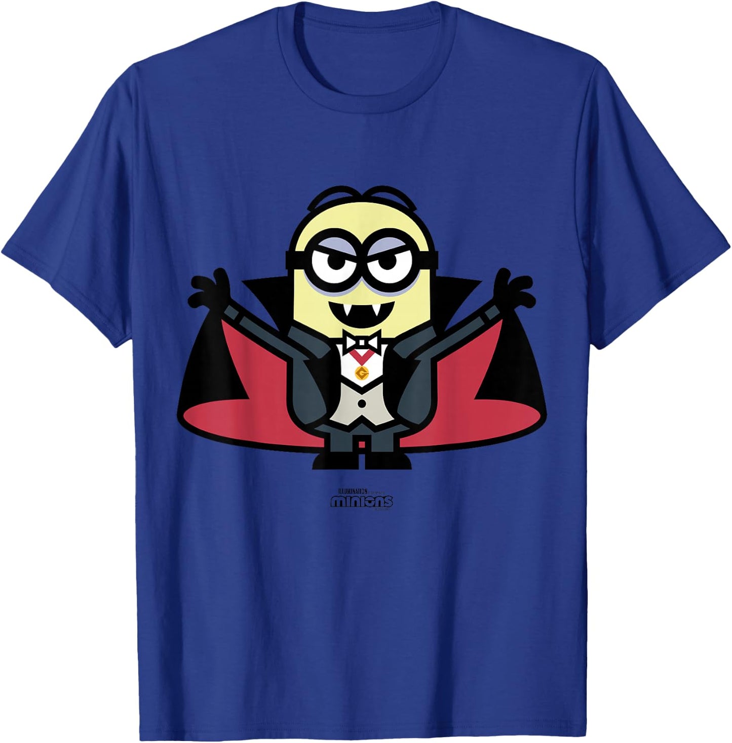 Minions Monsters Dave'acula Halloween T-Shirt - T-Shirt | Royal