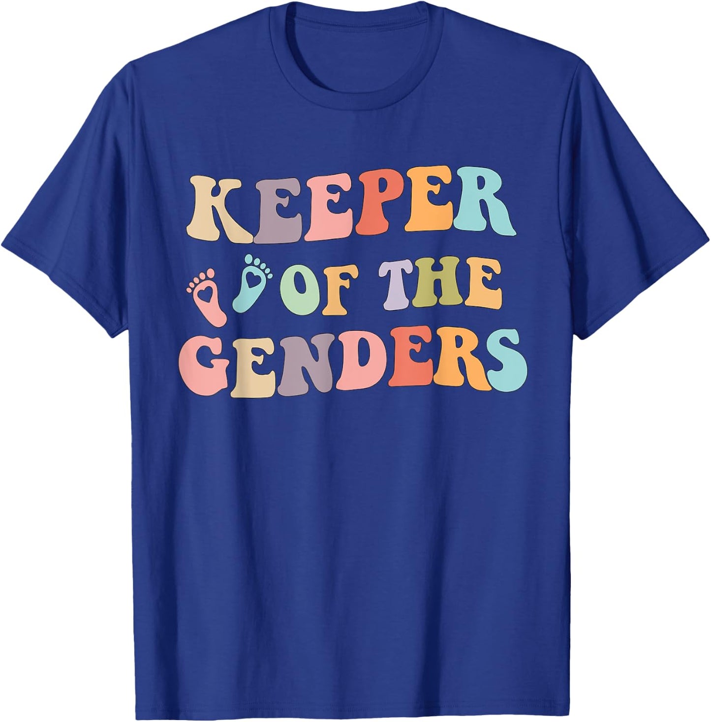 Gender Reveal Keeper of the Genders for twin keeper T-Shirt - T-Shirt | Royal
