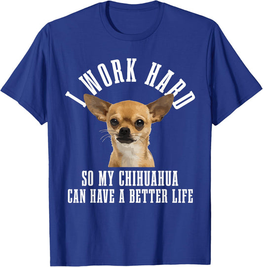 Chihuahua Mama Dog Dad Funny Chihuahua T-Shirt - T-Shirt | Royal