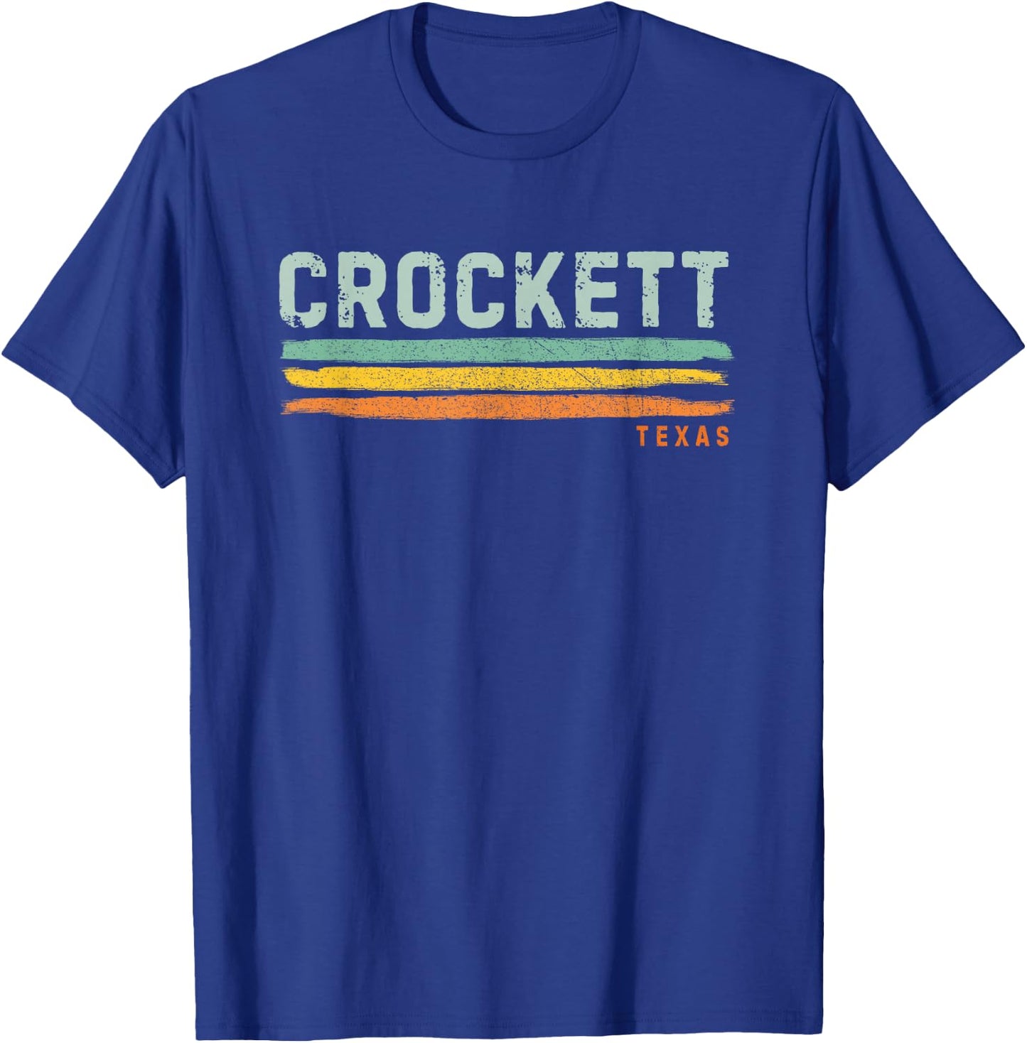 Vintage Stripes Crockett TX T-Shirt - T-Shirt | Royal