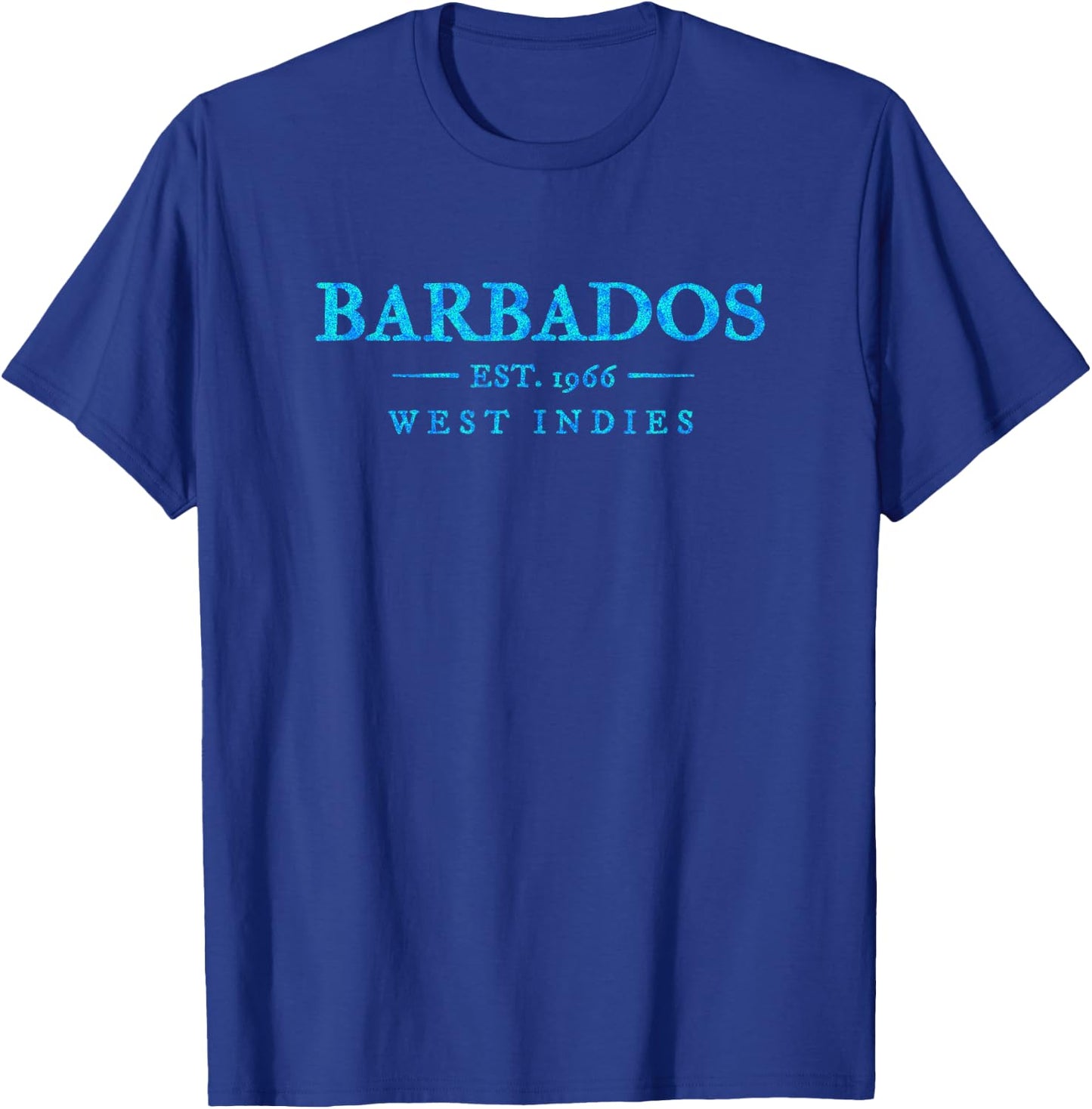 Barbados Retro Colorful Text Cruise Souvenir T-Shirt - T-Shirt | Royal
