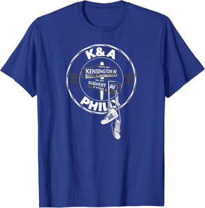 Kensington and Allegheny Ave K&A Philadelphia PA 19134 T-Shirt - T-Shirt | Royal