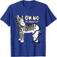 Funny Zebra Oh No My Make Up Zebra Stripe Zookeeper T-Shirt - T-Shirt | Royal