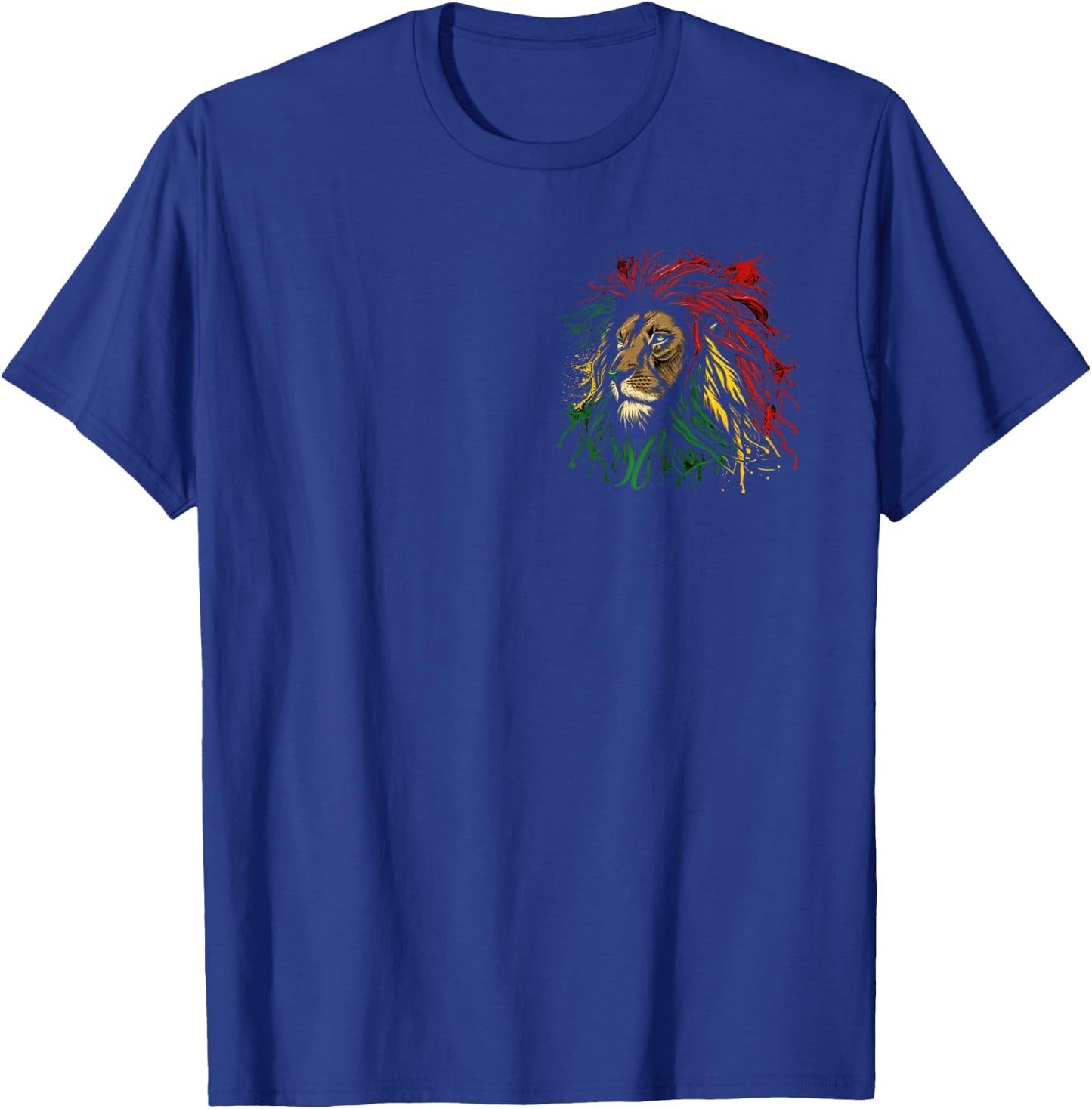 Rasta Reggae Lion Of Judah Jamaica Roots Rastafarian Lion T-Shirt - T-Shirt | Royal