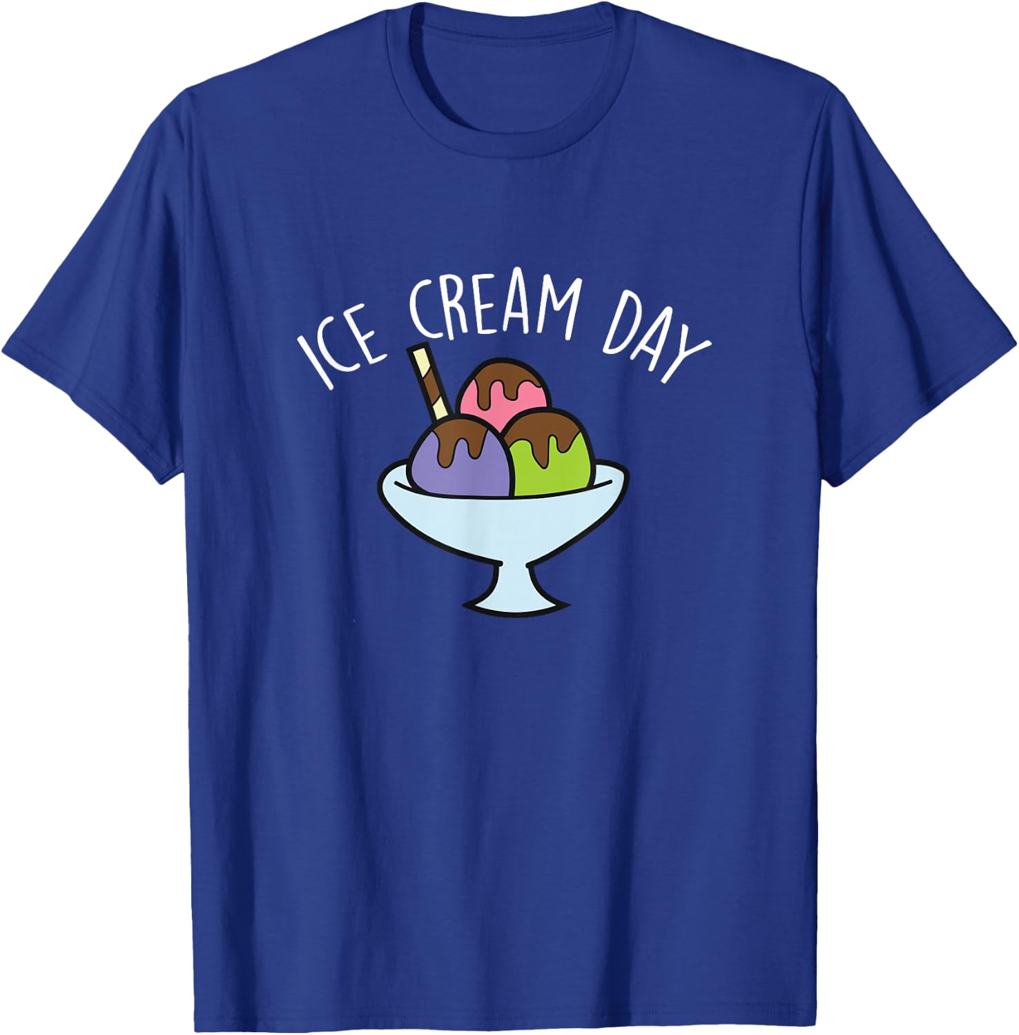 Ice Cream Day Gelato Summer Funny Ice Cream Men Women Girls Kids T-Shirt - T-Shirt | Royal