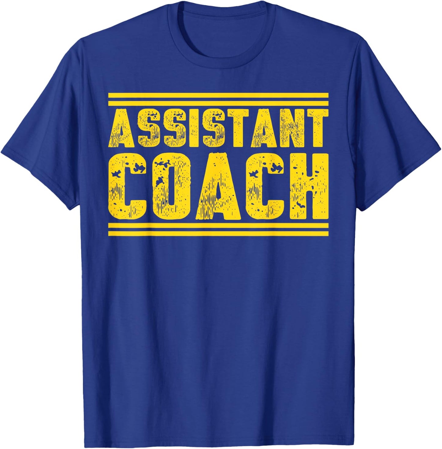 Assistant Coach Dad Professional Sports Coaching T-Shirt - T-Shirt | Royal