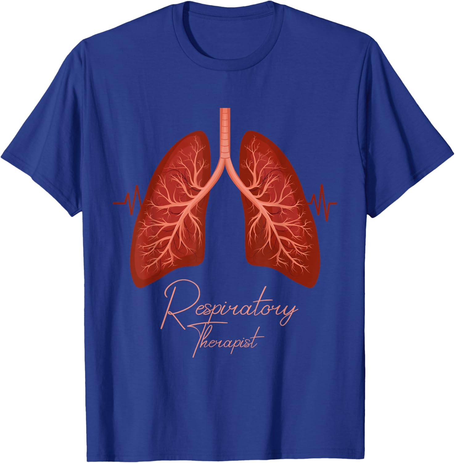 Hilarious Respiratory Therapist Cardiopulmonary Breathing T-Shirt - T-Shirt | Royal
