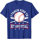 I Teach Kids To Hit And Steal Baseball Coach T-Shirt - T-Shirt | Royal