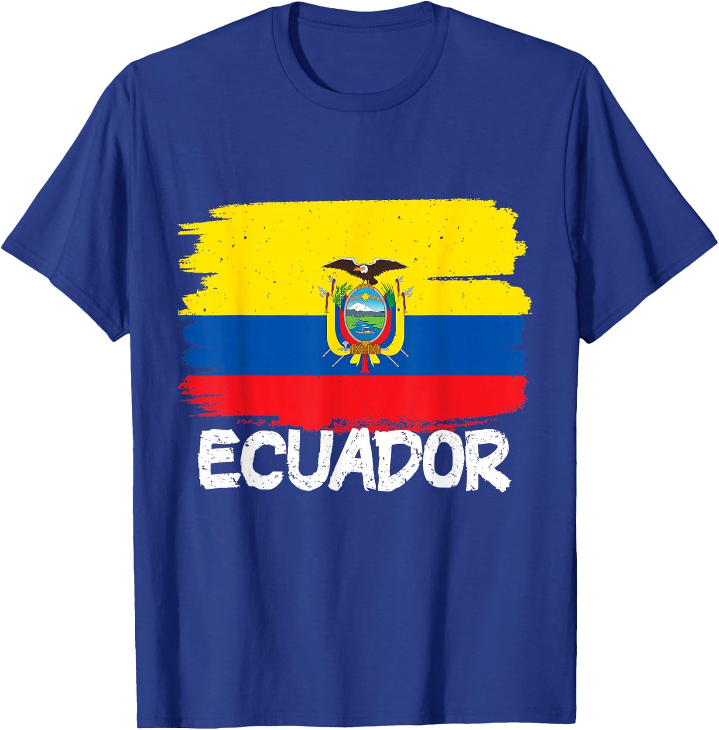 Cool Ecuador Flag T-Shirt - T-Shirt | Royal