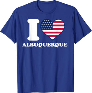 I love Albuquerque I heart Albuquerque T-Shirt - T-Shirt | Royal