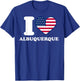 I love Albuquerque I heart Albuquerque T-Shirt - T-Shirt | Royal