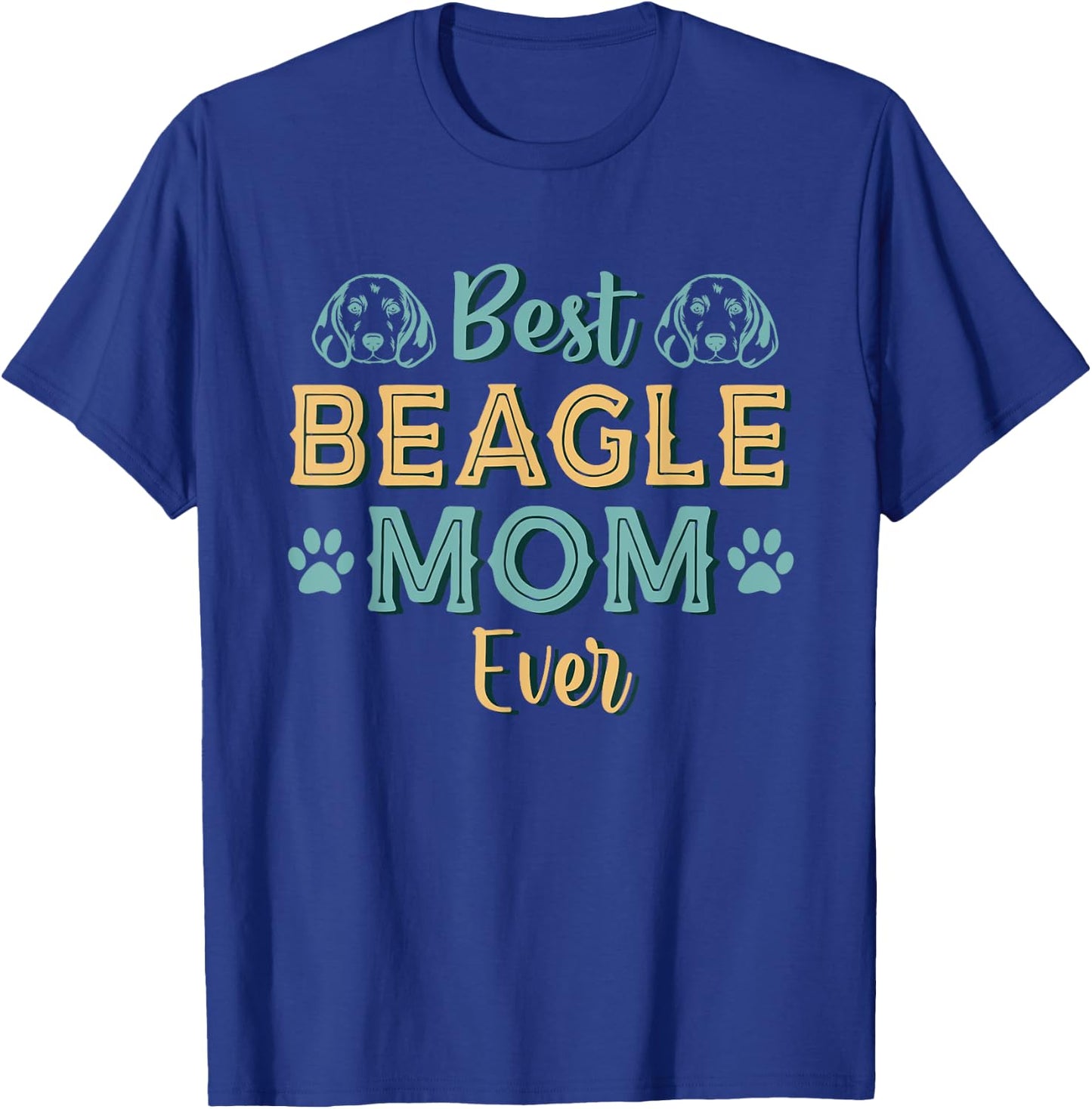 Best Beagle Mom Ever Beagle Dog Mom Vintage T-Shirt - T-Shirt | Royal