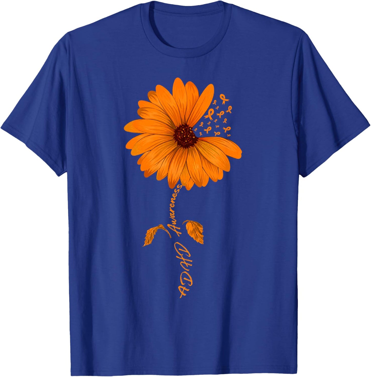 ADHD Awareness Sunflower T-Shirt - T-Shirt | Royal