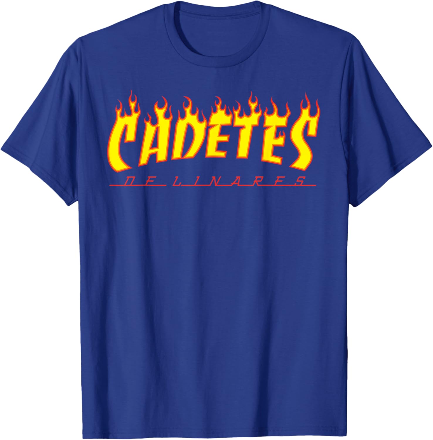 Cadetes De Linares Fire Flames Mexicans Corridos Mexicanos T-Shirt - T-Shirt | Royal