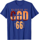 Blessed By God For 66 Years 66th Birthday Religious Theme T-Shirt - T-Shirt | Royal