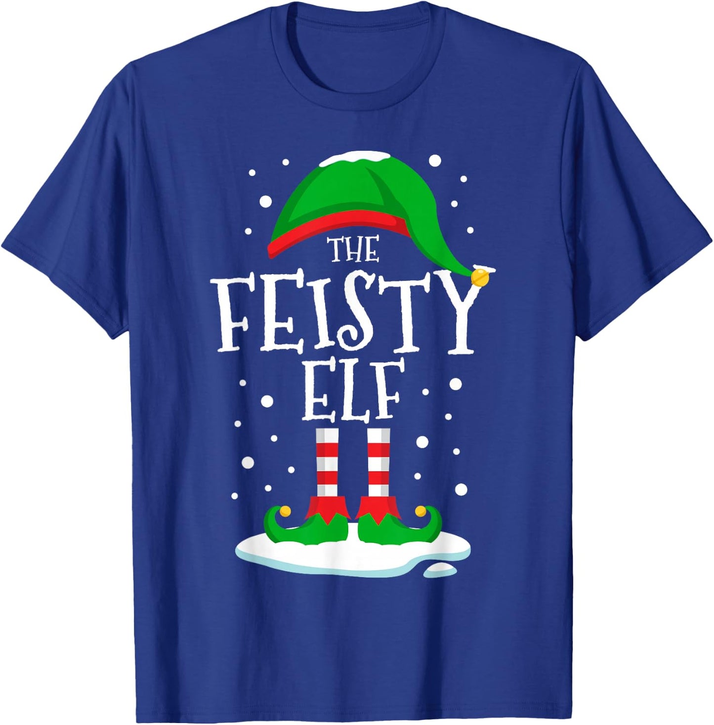 The Feisty Elf Christmas Family Matching Xmas Group Funny T-Shirt - T-Shirt | Royal