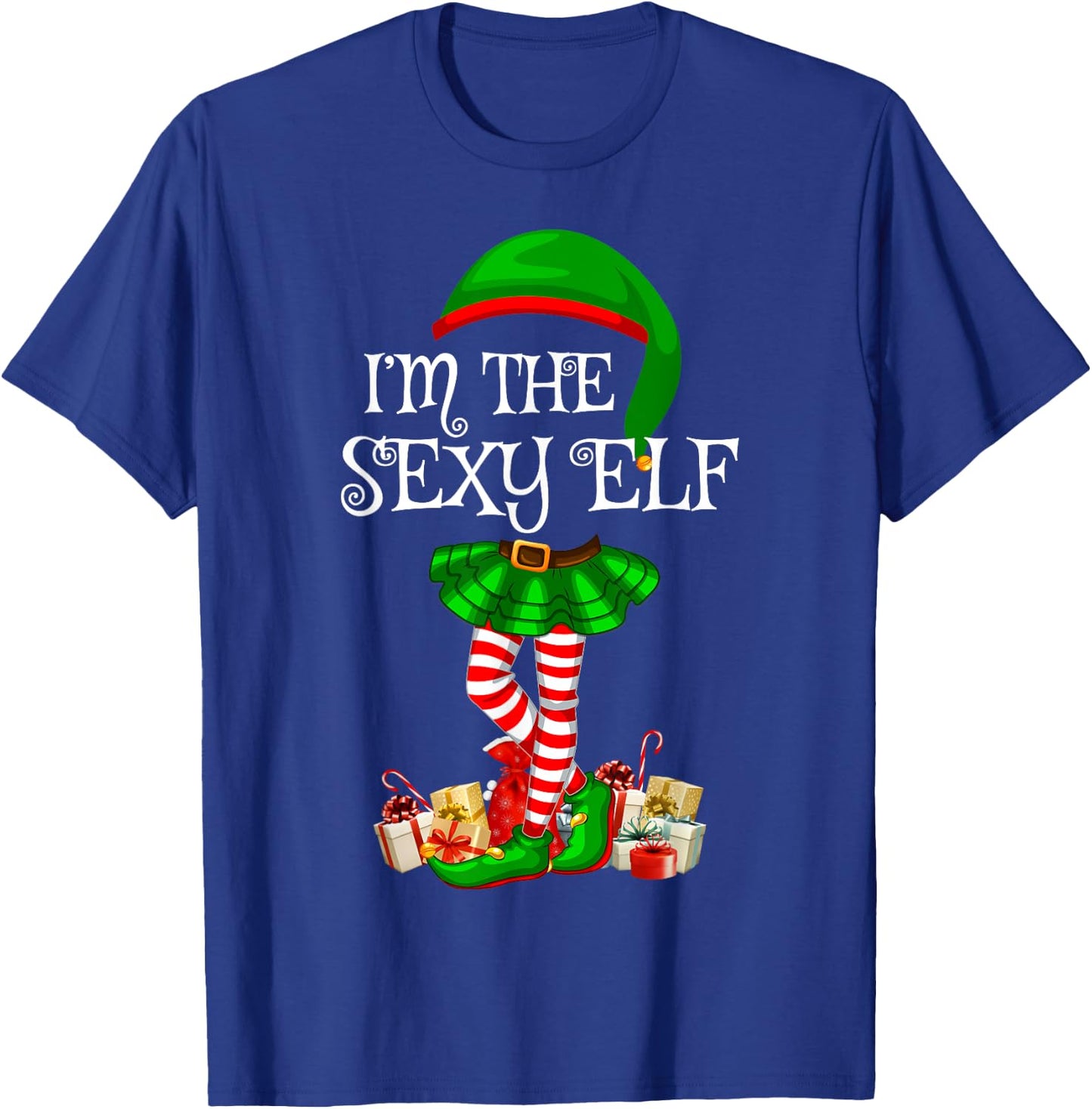 Family Matching Women Girls The Sexy Elf Christmas T-Shirt - T-Shirt | Royal