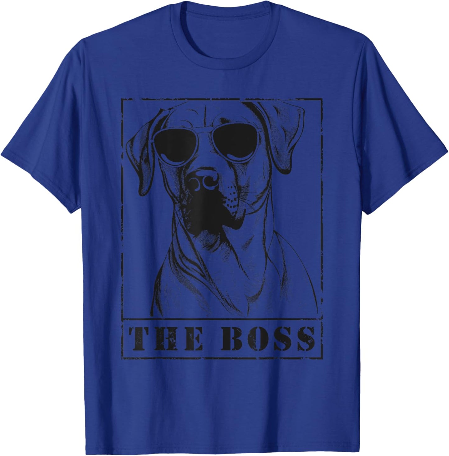 The Funny Black Mouth Cur Boss Mom Dad Dog Lover T-Shirt - T-Shirt | Royal