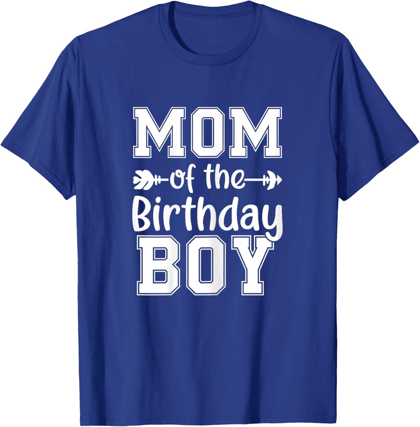 Mom Of The Birthday Boy Family Love Celebration T-Shirt - T-Shirt | Royal