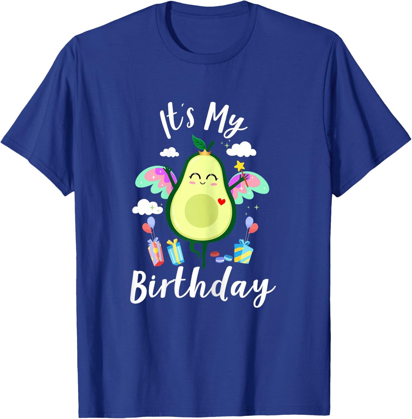 Avocado-Shirt Kids Toddler Girls Funny Cute It’s My Birthday T-Shirt - T-Shirt | Royal